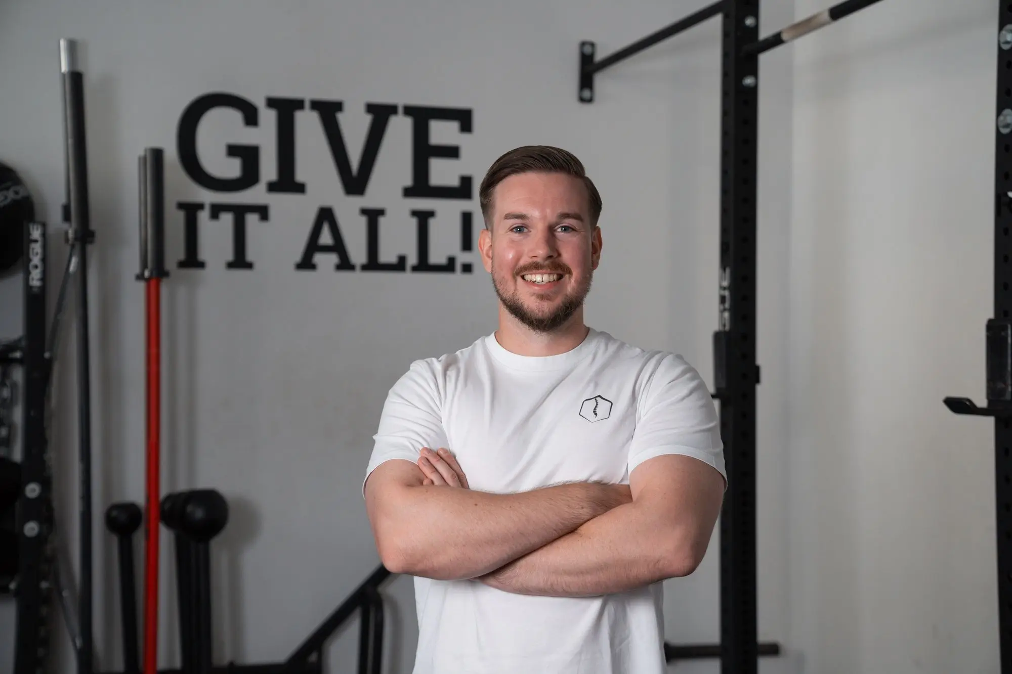Florian Bader im Trainingsbereich des Roots Crafttraining